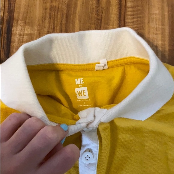 Yellow long sleeve crop top - Picture 2 of 3